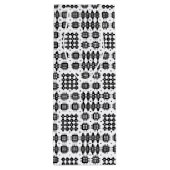 Welsh Tapestry Pattern Black White Wine Gift Bag Wijn Cadeautas (Achterkant)