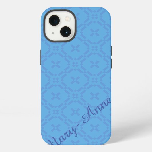 Welsh Tapestry Pattern, Blue iPhone 6 Xtreme Hoesj Hoesje (Achterkant)