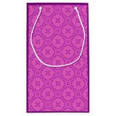 Welsh Tapestry Pattern, Bright Roze Small Gift Bag Klein Cadeauzakje (Achterkant)