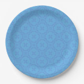 Welsh Tapestry Pattern, Chic Blue Paper Bord (Voorkant)