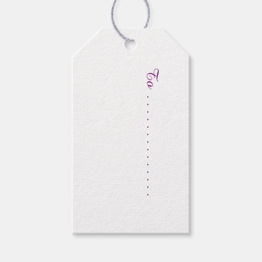 Welsh Tapestry Pattern, Pink Pack of Gift Labels Cadeaulabel (Voorkant)