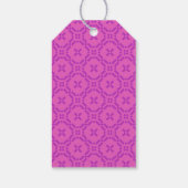Welsh Tapestry Pattern, Pink Pack of Gift Labels Cadeaulabel (Achterkant)