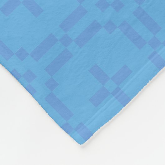 Welsh tapijt patroon, chique blauwe fleece deken (Hoek)