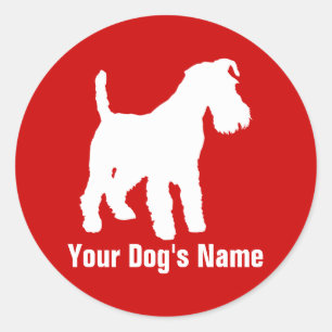 Welsh Terrier シ ュ ウ ェ テ リ ル Ronde Sticker