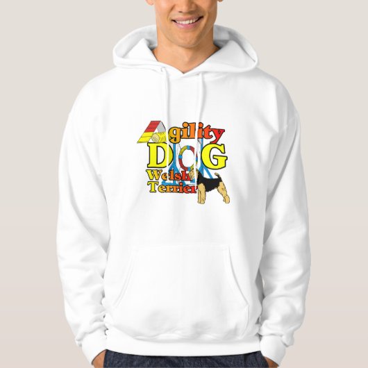 Welsh_Terrier_Agility Hoodie (Voorkant)