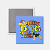 Welsh_Terrier_Agility Magneet (Voorkant / Achterkant)