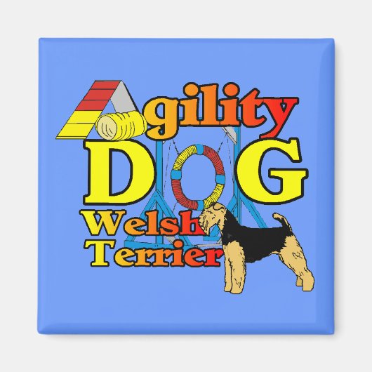 Welsh_Terrier_Agility Magneet (Voorkant)