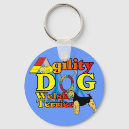 Welsh_Terrier_Agility Sleutelhanger