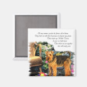 Welsh Terrier Art Gifts Magneet (Voorkant / Achterkant)