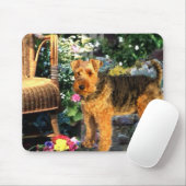 Welsh Terrier Art Gifts Muismat (Met muis)