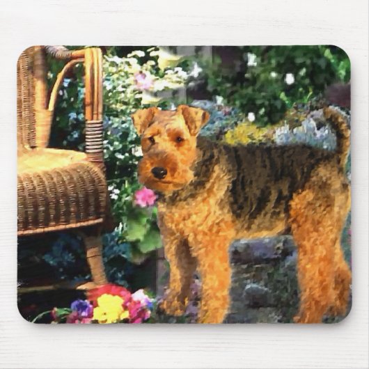 Welsh Terrier Art Gifts Muismat (Voorkant)