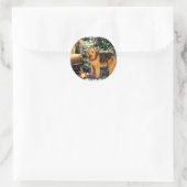 Welsh Terrier Art Gifts Ronde Sticker (Tas)