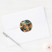 Welsh Terrier Art Gifts Ronde Sticker (Envelop)
