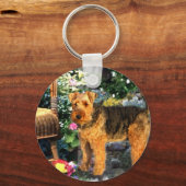 Welsh Terrier Art Gifts Sleutelhanger (Voorkant)