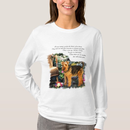 Welsh Terrier Art Gifts T-shirt (Voorkant)