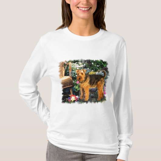 Welsh Terrier Art Gifts T-shirt (Voorkant)