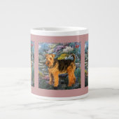 Welsh Terrier Art Grote Koffiekop (Voorkant)