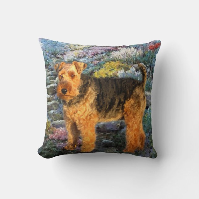 Welsh Terrier Art Kussen (Voorkant)