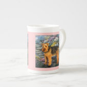 Welsh Terrier Art Porselein Kop (Voorkant rechts)