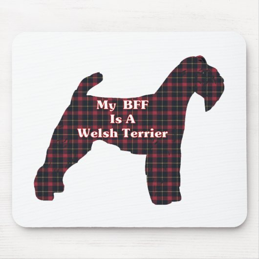 Welsh Terrier BFF-cadeaus Muismat (Voorkant)