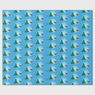 Welsh Terrier Blue-kerstinpakpapier Cadeaupapier