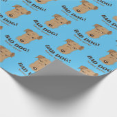 Welsh Terrier Blue Wrapping Paper Cadeaupapier (Hoek)