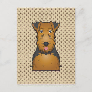 Welsh Terrier Cartoon Briefkaart