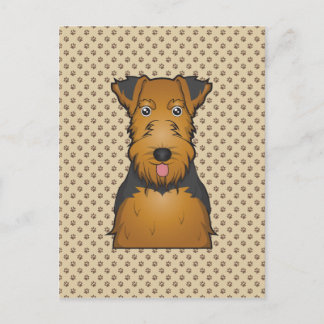 Welsh Terrier Cartoon Briefkaart