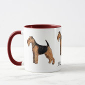 Welsh Terrier Ceramic Mok (Links)