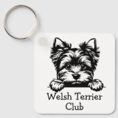 Welsh Terrier Club Sleutelhanger (Voorkant)