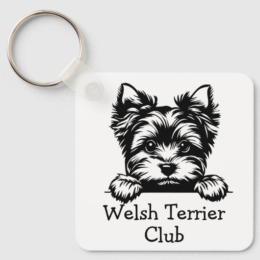 Welsh Terrier Club Sleutelhanger (Voorkant)