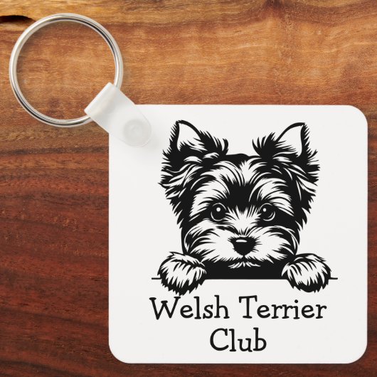 Welsh Terrier Club Sleutelhanger (Voorkant)