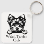 Welsh Terrier Club Sleutelhanger (Achterkant)