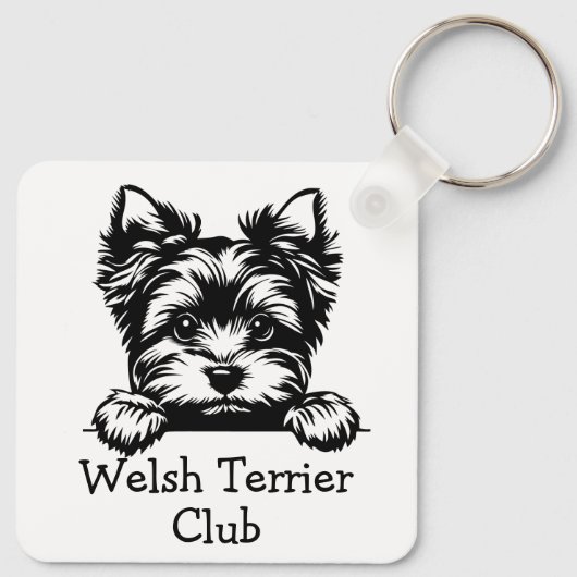 Welsh Terrier Club Sleutelhanger (Achterkant)