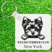 Welsh Terrier Custom Club Thema sleutelhanger