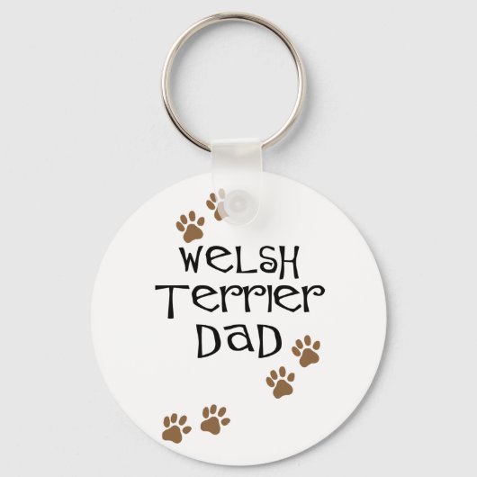 Welsh Terrier Dad for Welsh Terrier Dog Dads Sleutelhanger (Voorkant)