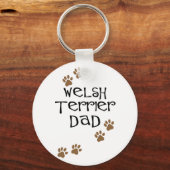 Welsh Terrier Dad for Welsh Terrier Dog Dads Sleutelhanger (Voorkant)