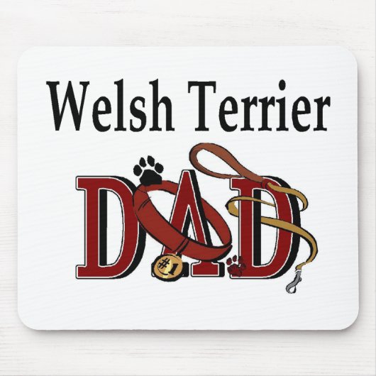 Welsh Terrier Dad Gifts Muismat (Voorkant)