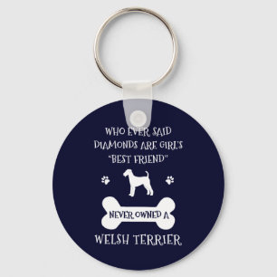 Welsh Terrier Dog Best Friend Sleutelhanger