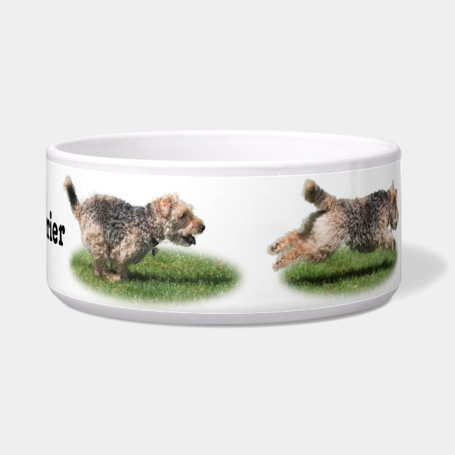 Welsh Terrier Dog Bowl Voerbakje (Rechts)