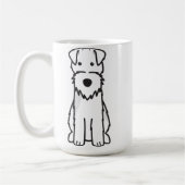 Welsh Terrier Dog Cartoon Koffiemok (Links)