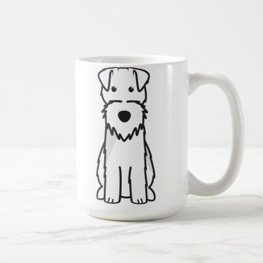 Welsh Terrier Dog Cartoon Koffiemok (Rechts)
