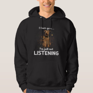 Welsh Terrier Dog ik hoor dat je niet luistert Hoodie