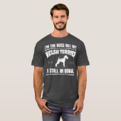 Welsh Terrier Dog Training Funny Dog Lover Shirt (Voorkant volledig)