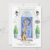 Welsh Terrier Front door Moving Announge Kaart (Voorkant)
