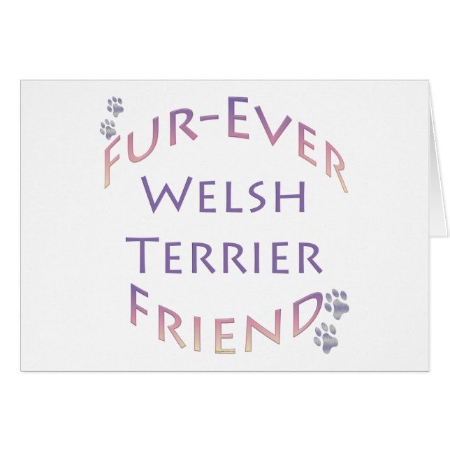 Welsh Terrier Furever Vriend (Voorkant Horizontaal)