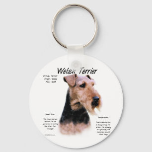 Welsh Terrier Geschiedenis; Over Welsh Terriers Sleutelhanger