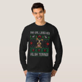 Welsh Terrier Girl Cool Ugly Christmas for Dog Mom T-shirt (Voorkant volledig)