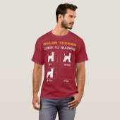 Welsh Terrier Guide to training Dog Obedience T-shirt (Voorkant volledig)