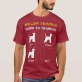 Welsh Terrier Guide to training Dog Obedience T-shirt (Voorkant)